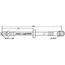 FBH6125 FIRST LINE Тормозной шланг