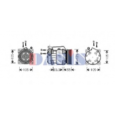 853600N AKS DASIS Компрессор, кондиционер