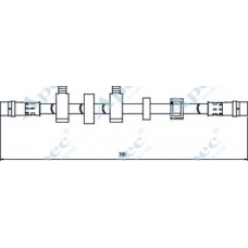 HOS4099 APEC Тормозной шланг