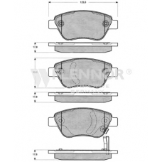 FB210756 FLENNOR Комплект тормозных колодок, дисковый тормоз