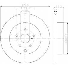 8DD 355 118-451 HELLA PAGID Тормозной диск