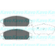KBP-6516 KAVO PARTS Комплект тормозных колодок, дисковый тормоз