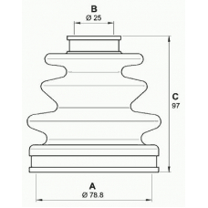 SJK7069.00 OPEN PARTS Комплект пылника, приводной вал