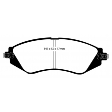 DP21196 EBC Brakes Колодки тормозные