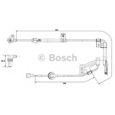 0 265 001 273 BOSCH Датчик, частота вращения колеса