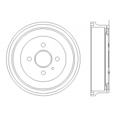 MBD048 MINTEX Тормозной барабан