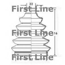 FCB2346 FIRST LINE Пыльник, приводной вал