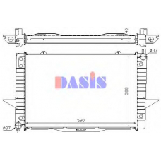 220003N AKS DASIS Радиатор, охлаждение двигателя