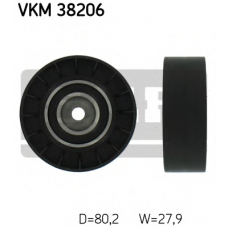 VKM 38206 SKF Паразитный / ведущий ролик, поликлиновой ремень