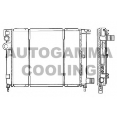 100154 AUTOGAMMA Радиатор, охлаждение двигателя