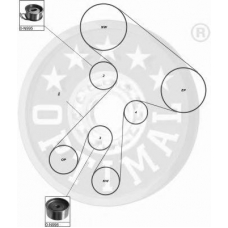 SK-1062 OPTIMAL Комплект ремня грм