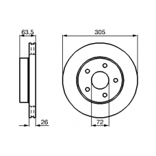 0 986 478 772 BOSCH Тормозной диск