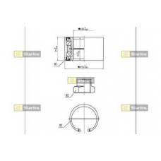 LO 01432 STARLINE Комплект подшипника ступицы колеса