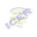 141792 ICER Комплект тормозных колодок, дисковый тормоз