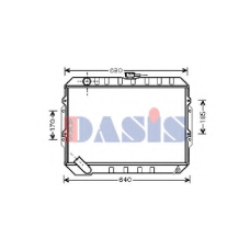 510046N AKS DASIS Радиатор, охлаждение двигателя