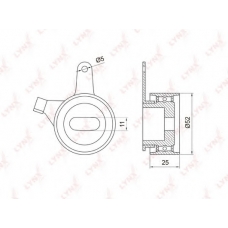 PB-1043 LYNX Ролик ремня грм mazda 323 1.5-