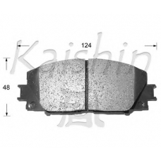 FK2252 KAISHIN Комплект тормозных колодок, дисковый тормоз