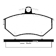 1501224739 S.b.s. Комплект тормозных колодок, дисковый тормоз