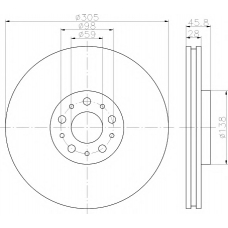 MDC2341 MINTEX Тормозной диск