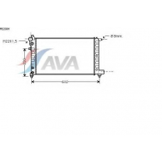 PE2004 AVA Радиатор, охлаждение двигателя