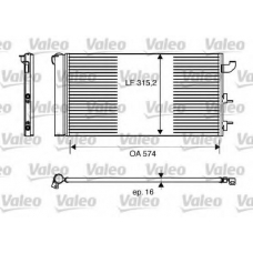 818162 VALEO Конденсатор, кондиционер