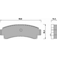 443481 ROULUNDS Disc-brake pad, rear