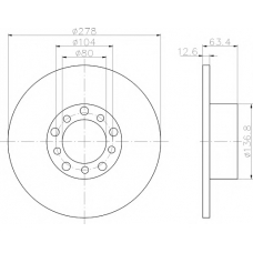 MDC160 MINTEX Тормозной диск