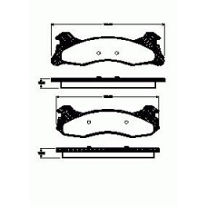 2561.00 ROADHOUSE Комплект тормозных колодок, дисковый тормоз