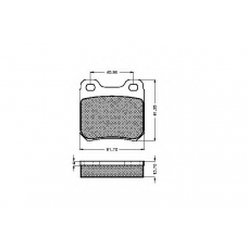 31271 SPIDAN Комплект тормозных колодок, дисковый тормоз