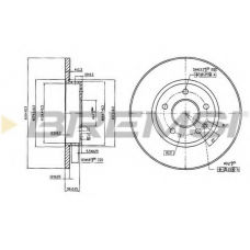 DBA540S BREMSI Тормозной диск