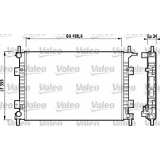 732624 VALEO Радиатор, охлаждение двигателя