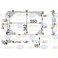 8FC 351 301-194 HELLA Конденсатор, кондиционер