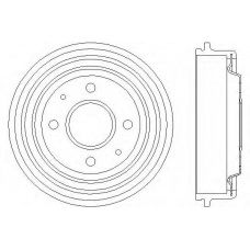 62913 PAGID Тормозной барабан