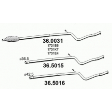 36.5016 ASSO Труба выхлопного газа