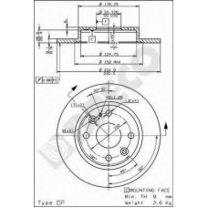 BS 7571 BRECO Тормозной диск