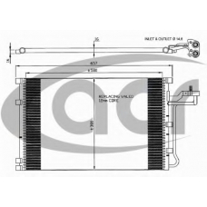 300599 ACR Конденсатор, кондиционер