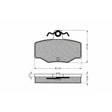 7.335S PEX Комплект тормозных колодок, дисковый тормоз