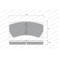 151-2707 WEEN Комплект тормозных колодок, дисковый тормоз
