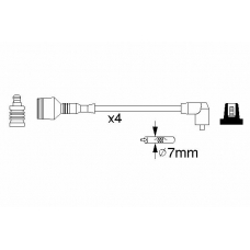 0 986 357 269 BOSCH Комплект проводов зажигания