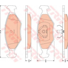 GDB1776 TRW Комплект тормозных колодок, дисковый тормоз