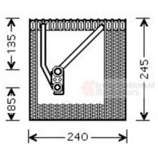 5800V242 VAN WEZEL Испаритель, кондиционер