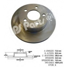 IBT-1097 IPS Parts Тормозной диск