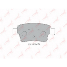 BD-5917 LYNX Колодки тормозные задние