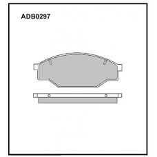 ADB0297 Allied Nippon Тормозные колодки