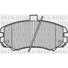 BBP2203 BORG & BECK Комплект тормозных колодок, дисковый тормоз