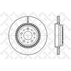 6020-4852V-SX STELLOX Тормозной диск