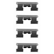 8DZ 355 204-861 HELLA PAGID Комплектующие, колодки дискового тормоза