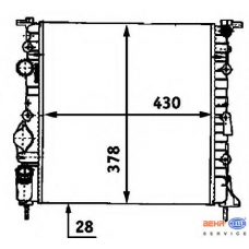 8MK 376 718-271 HELLA Радиатор, охлаждение двигателя