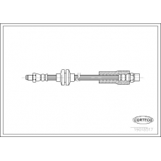 19018517 CORTECO Тормозной шланг