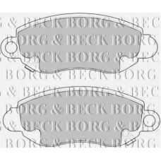 BBP1626 BORG & BECK Комплект тормозных колодок, дисковый тормоз